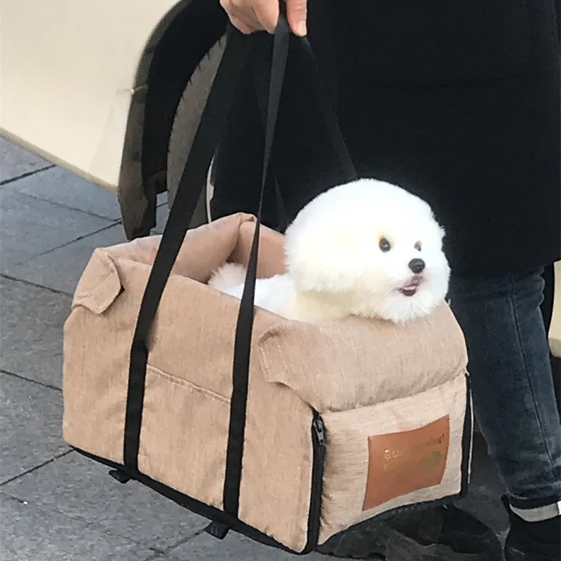 Portable Dog Car Seat Bed Carrier Safety Travel Bag